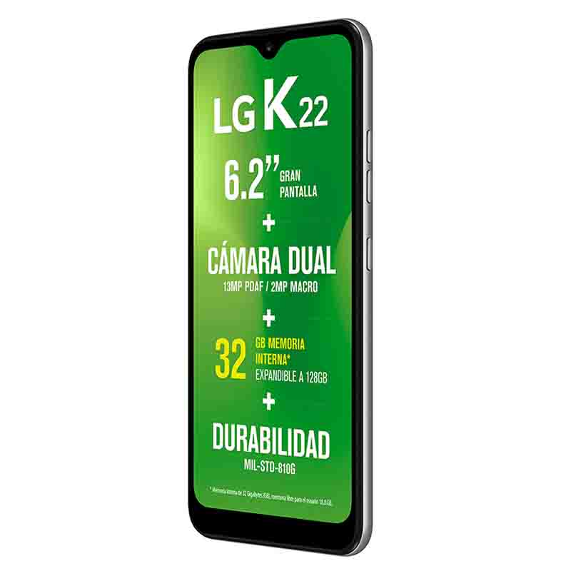 Celular LG LTE LM-K200HM K22 Color GRIS Telcel