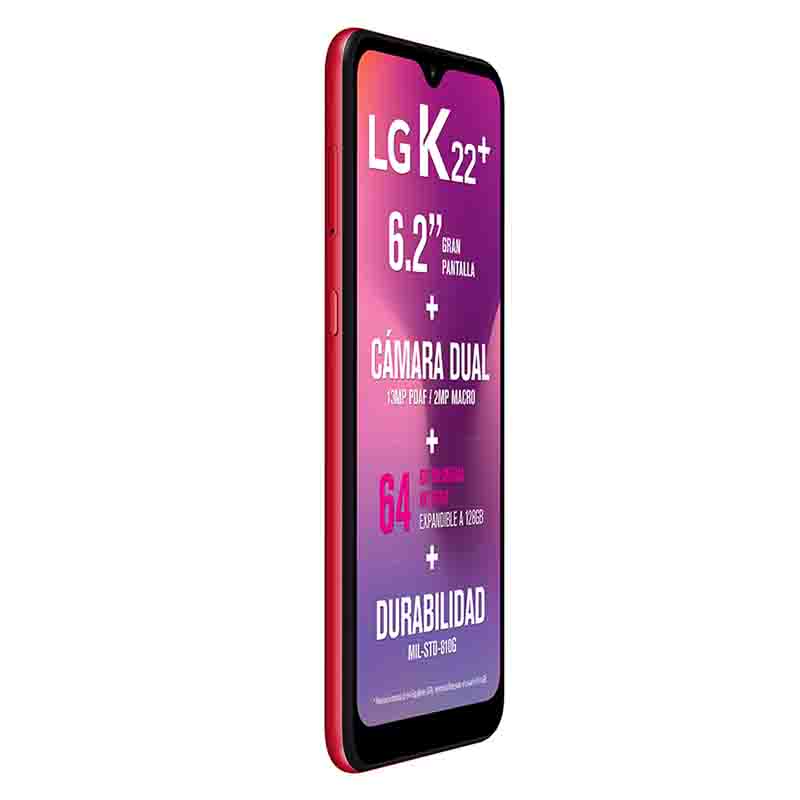 Celular LG LTE LM-K200HA K22+ Color ROJO Telcel