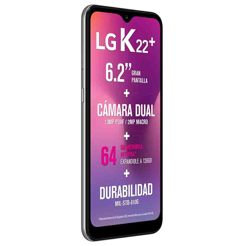 Celular LG LTE LM-K200HA K22+ Color GRIS Telcel