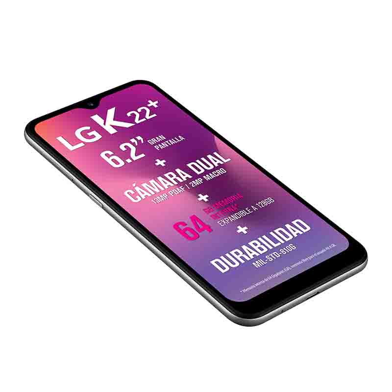 Celular LG LTE LM-K200HA K22+ Color GRIS Telcel
