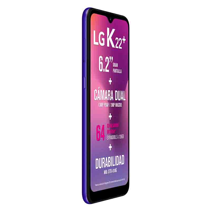 Celular LG LTE LM-K200HA K22+ Color AZUL Telcel