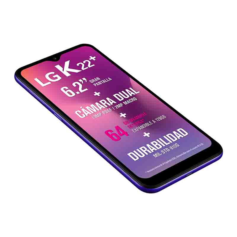 Celular LG LTE LM-K200HA K22+ Color AZUL Telcel