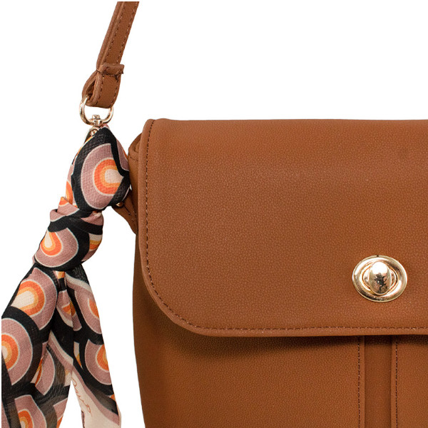 Bolso bandolera Teri color camello