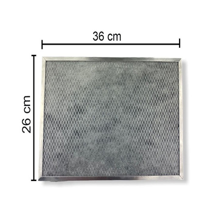 Filtro De Campana Mabe Iem 26x36 Con Tela Y Carbón Activado