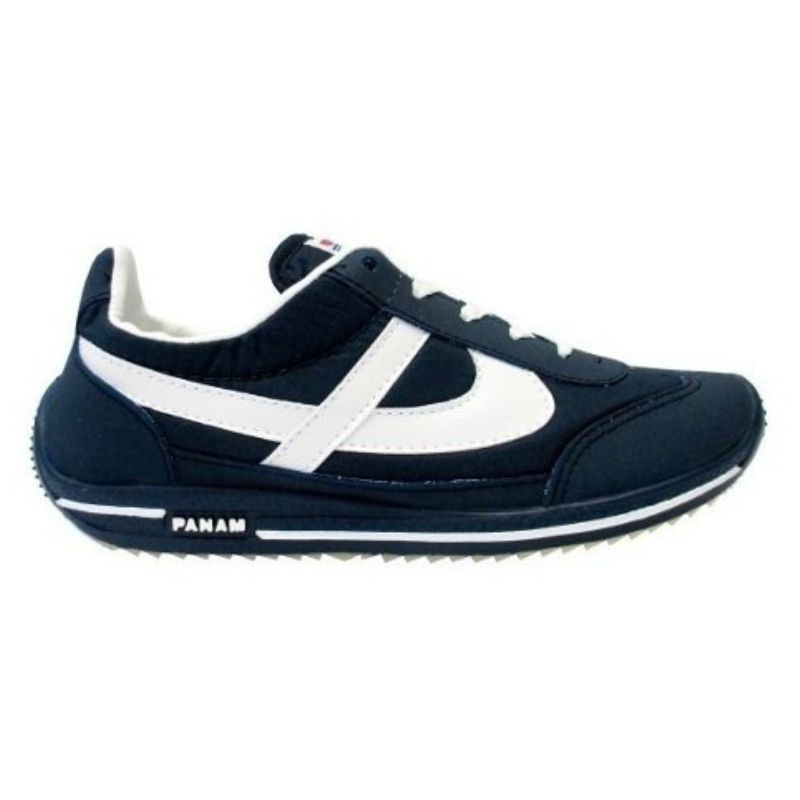 Venta > Tenis Panam Blancos Con Azul > En Stock