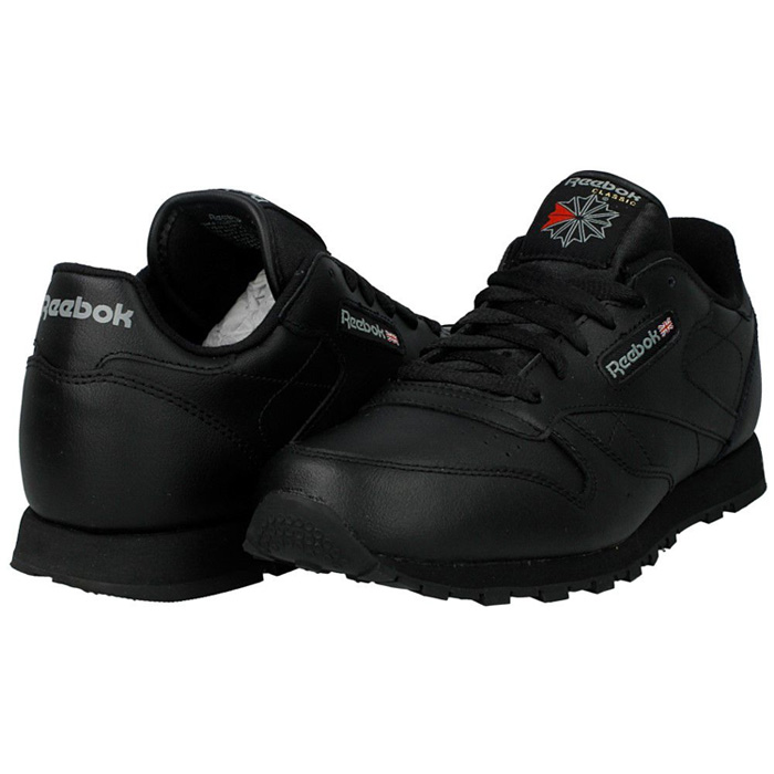 Tenis Reebok Mujer Classic Leather Negro 50149