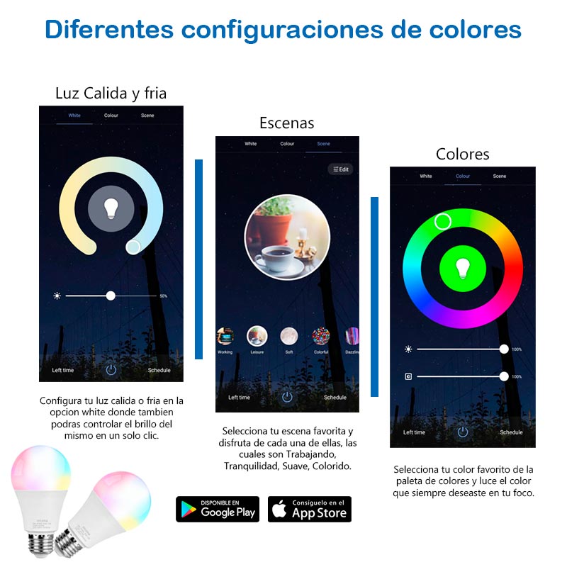 Foco Inteligente Wi-Fi 9W RGB+CW SSA Mx