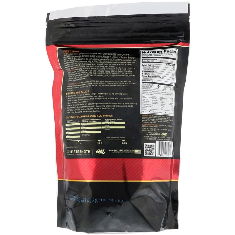 PROTEINA ON 100% WHEY GOLD STANDARD 1 LB CHOCOLATE 
