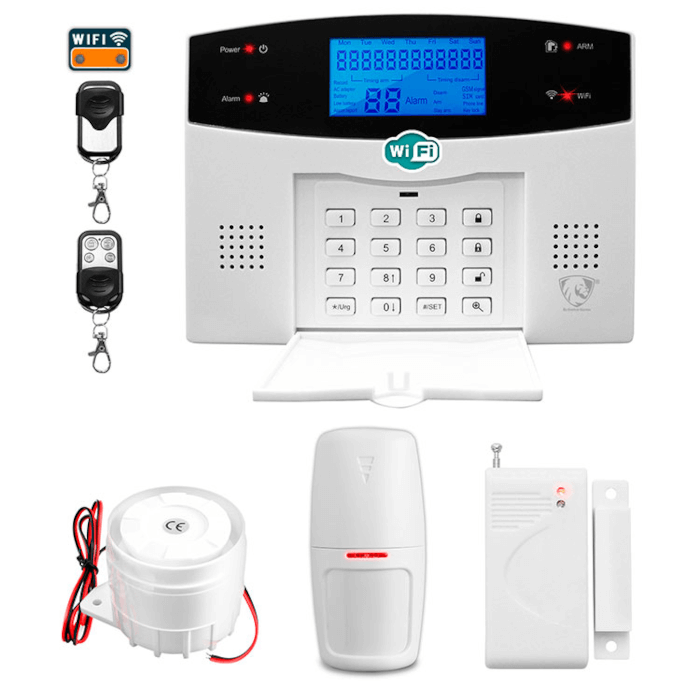 Alarma WIFI GSM Kit 4 Alerta Inalambrica Celular Seguridad Vecinal Casa