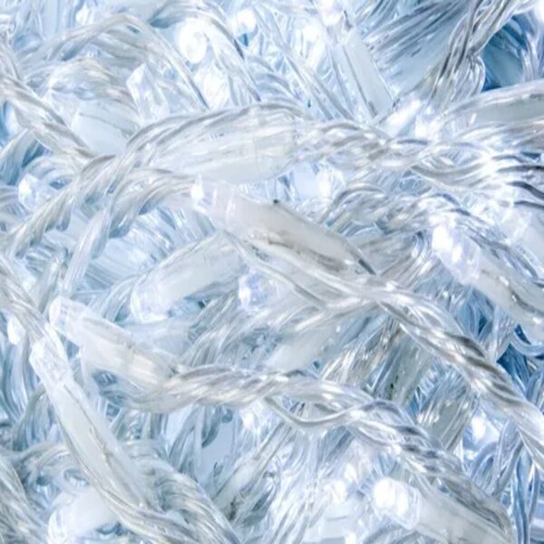 Serie Tipo Cascada Luz Blanca 500 Led 8 Funciones 9 Metros