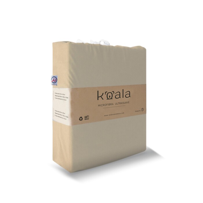 Juego de Sábanas Microfibra Koala - Individual - Beige
