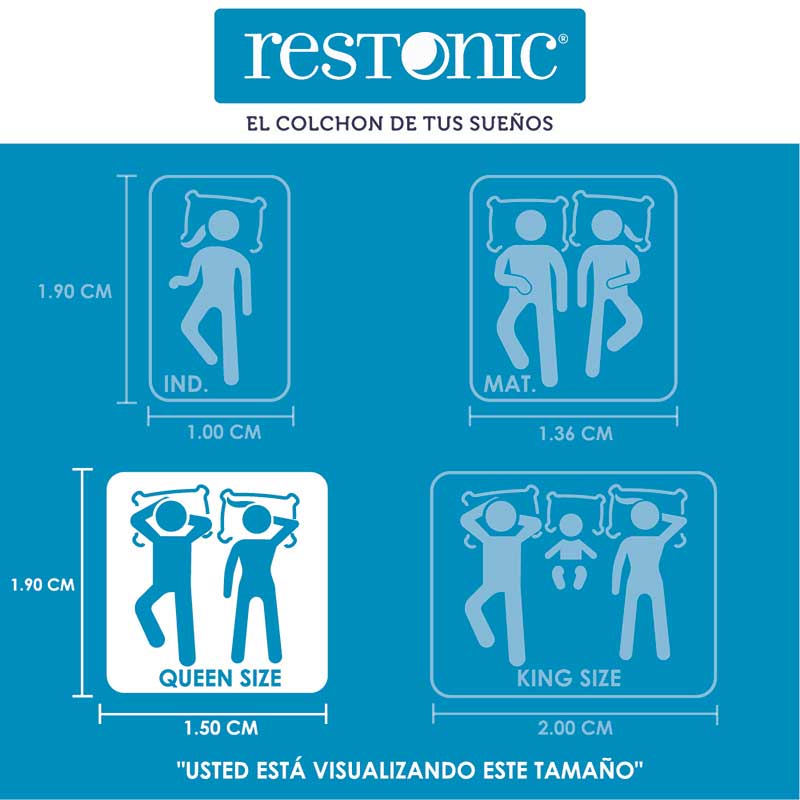Colchón Queen Size Hyper Restonic Ortopédico