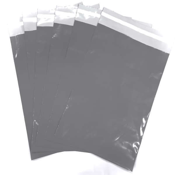 100 SOBRES BOLSAS MENSAJERÍA 25 X 35 RESISTENTES GRIS