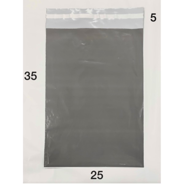 100 SOBRES BOLSAS MENSAJERÍA 25 X 35 RESISTENTES GRIS