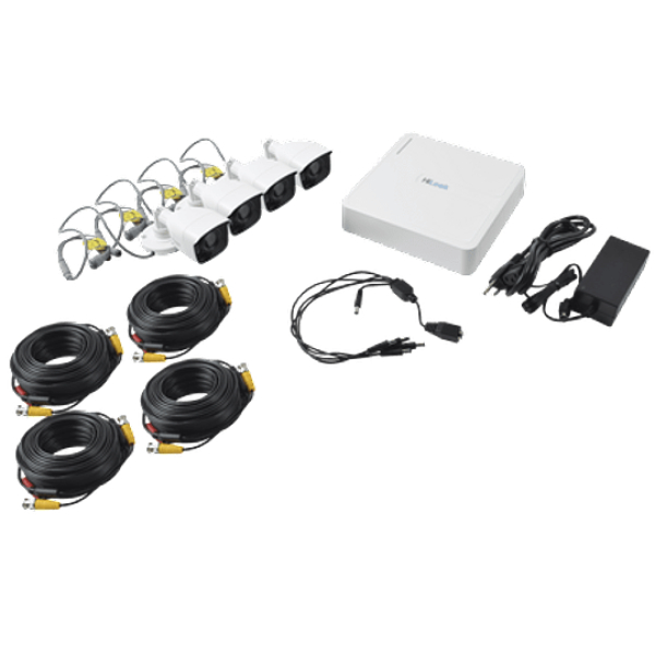 Kit De  Video Vigilancia Turbo Hd 720p Hilook Policarbonato  KIT7204BP