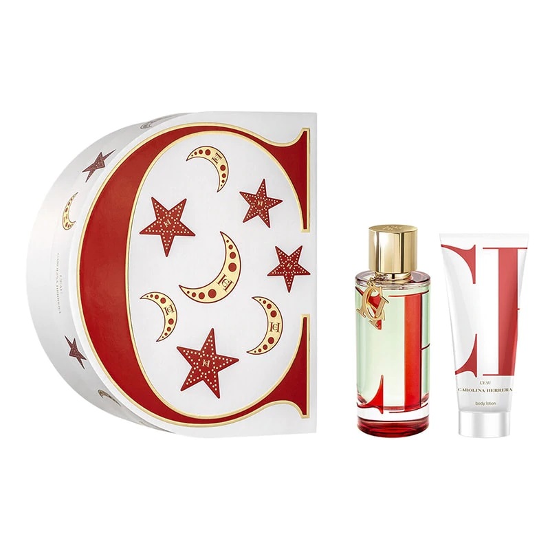 Perfume Carolina Herrera CH L´eau Set 100 ML Dama y Crema de cuerpo