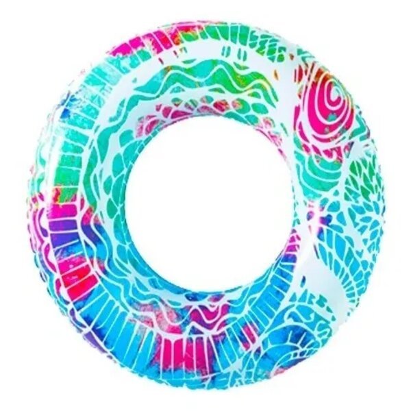 Salvavidas Inflable Espirales Multicolor Plástico PVC Resistente
