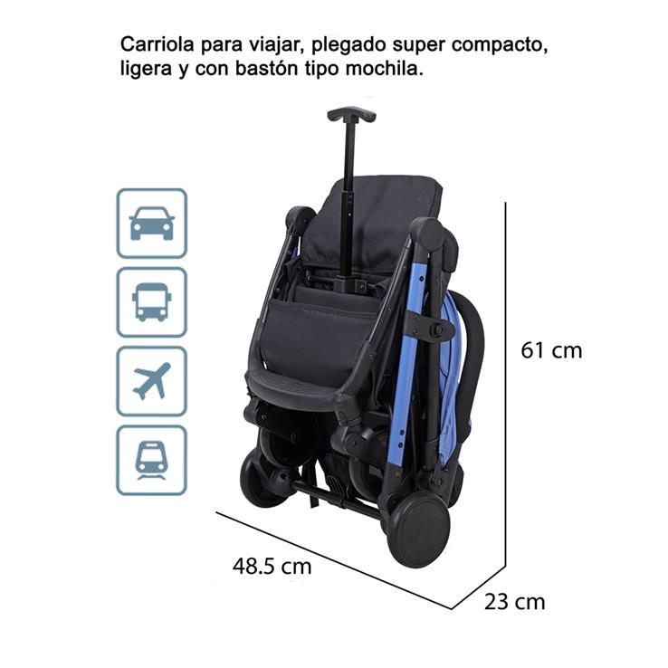Carriola De Aluminio  Viaje Ultra-ligera One Morada D'bebé