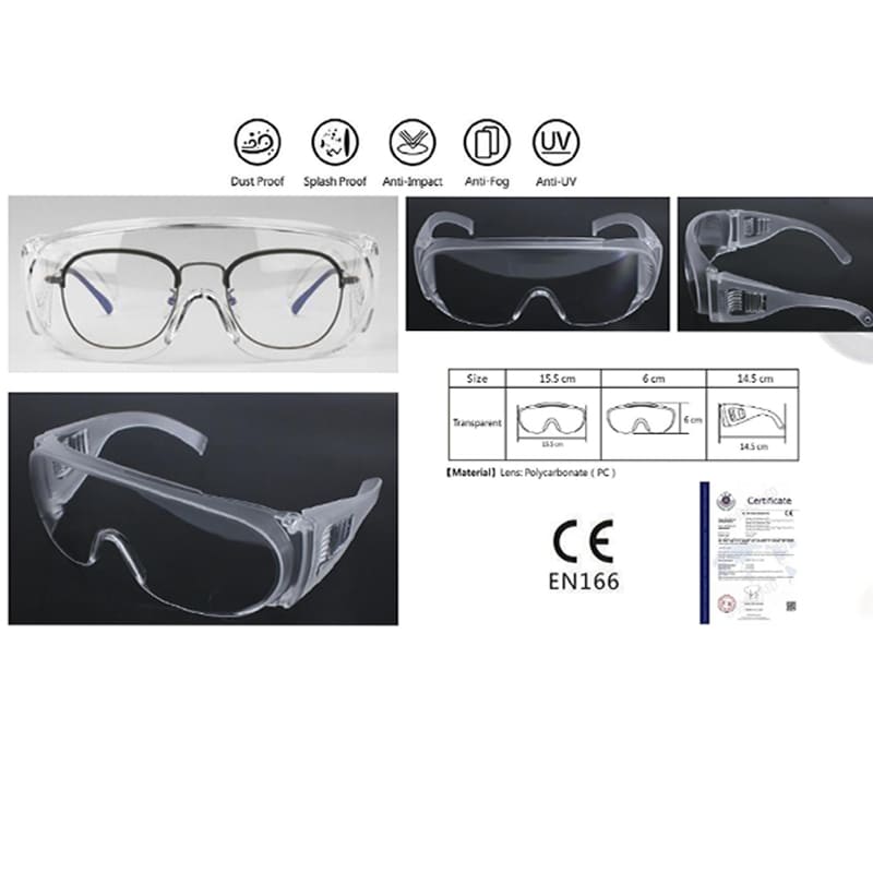 KIT Termómetro digital infrarrojos + Pulse Oxímetro + 5 Cubrebocas KN95 + 3 Gafas Lentes Protectoras Uv/  tecnología de escaneo inteligente sin contacto