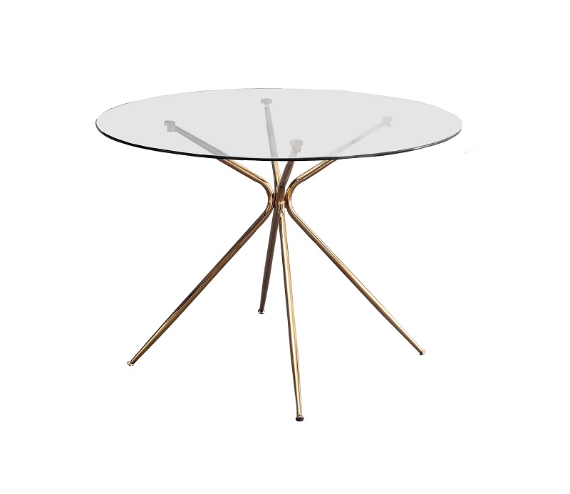 Mesa de Comedor Redondo Anastasia Dorado - Kessa