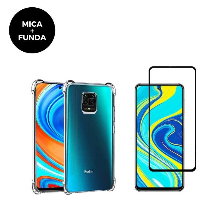 Mica + Funda Xiaomi Redmi Note 9 Pro o Note 9S
