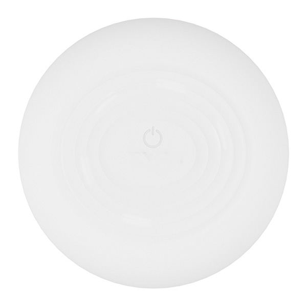 Cargador inalambrico con luz de colores con proteccion para sobrecarga Ch4 - Zeta - Blanco