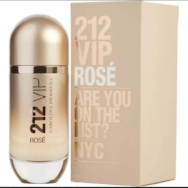 Perfume Mujer Marca Carolina Herrera 212 VIP Rose 80 Ml Edp Original Importado