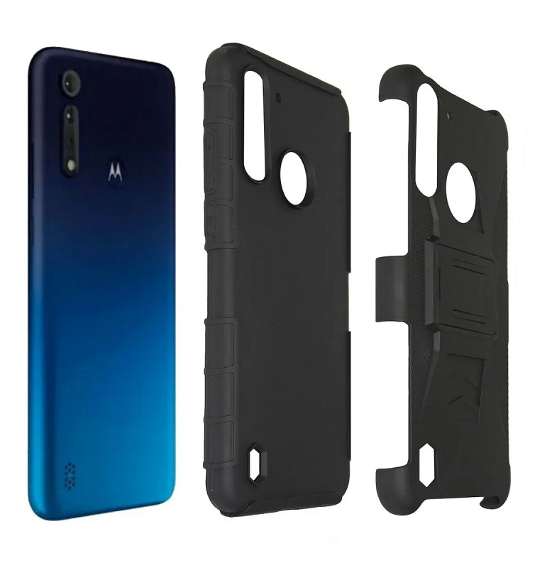 FUNDA USO RUDO CLIP 3 EN 1 PARA MOTOROLA MOTO G8 POWER LITE