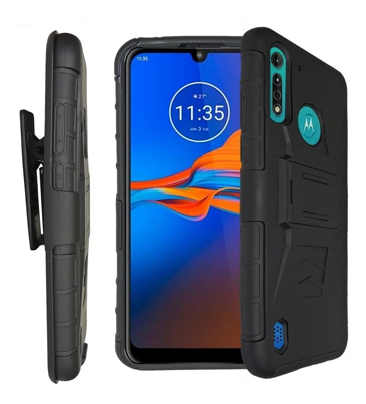 FUNDA USO RUDO CLIP 3 EN 1 PARA MOTOROLA MOTO G8 POWER LITE