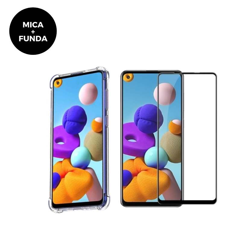 Mica + Funda Samsung Galaxy A21S Contra Golpes