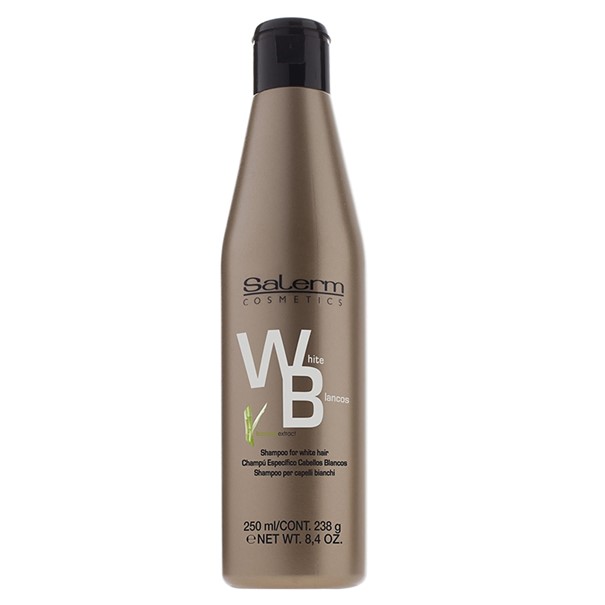 Kit Shampoo Para Cabellos Blancos/matizador Y Bálsamo Salerm 250ml