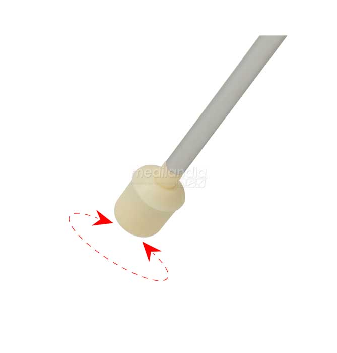 Bastón para invidente punta rodable, plegable en 4 secciones, de aluminio, 120 cm de largo, 2CARE