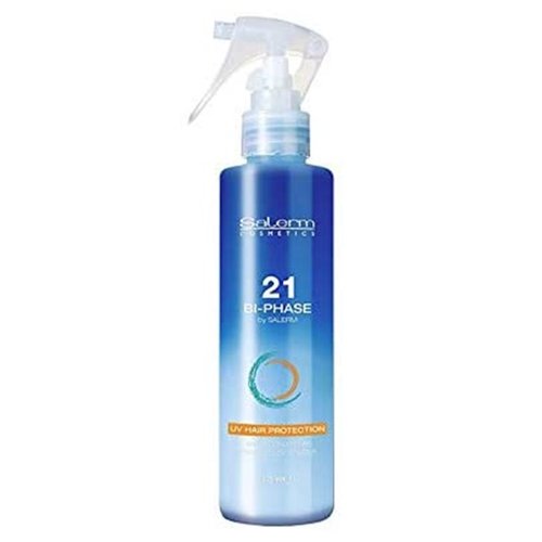 Kit  Shampoo Acondicionador y Bi-Phase Tratamiento Y Protector Uv Para Cabello Dañado Salerm 21