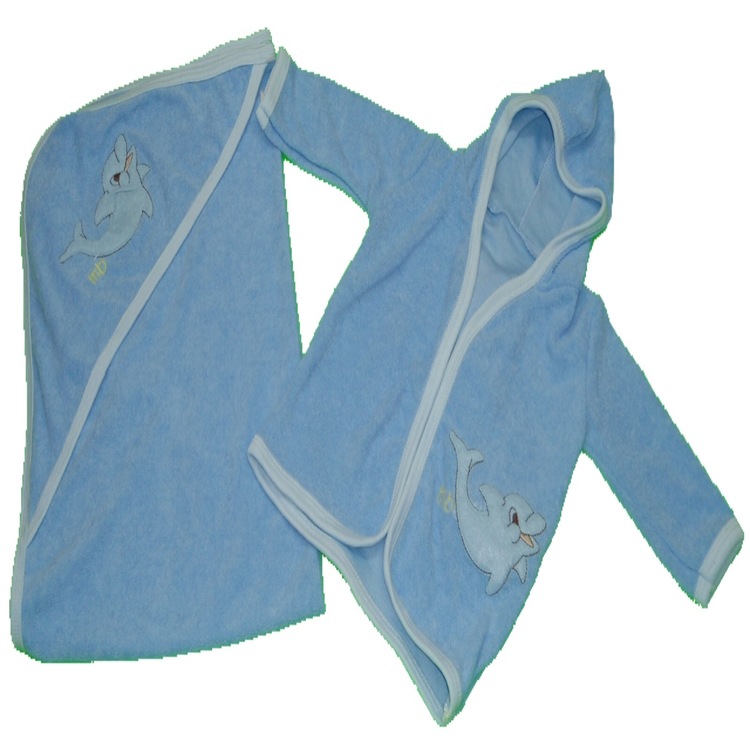 Juego de baño para bebé, incluye bata, toalla y esponja