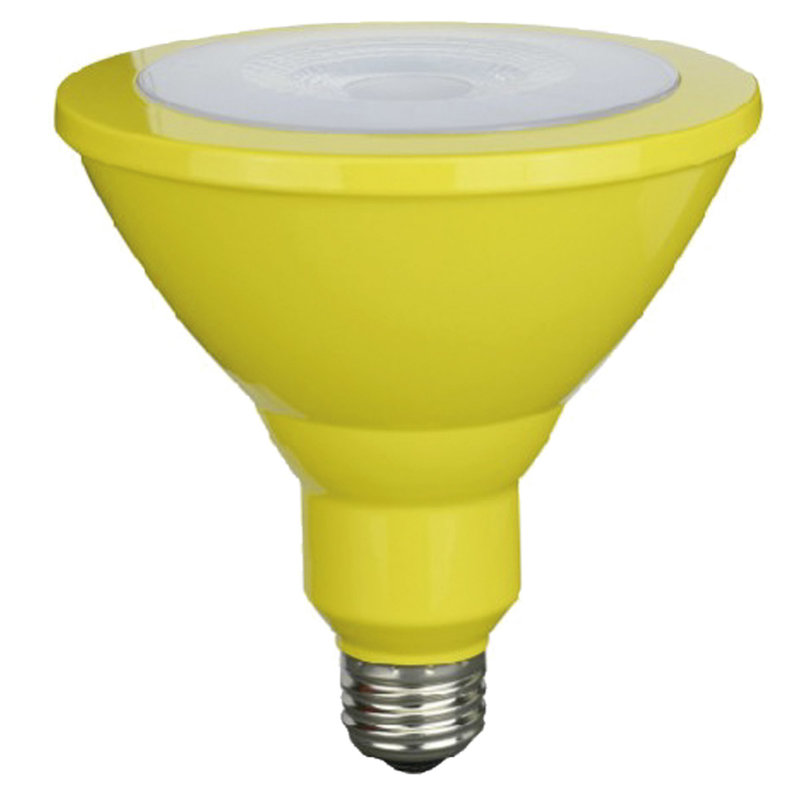 Foco Lampara Led Par38 Amarillo Hogar 15w E27 2pz Yankon 