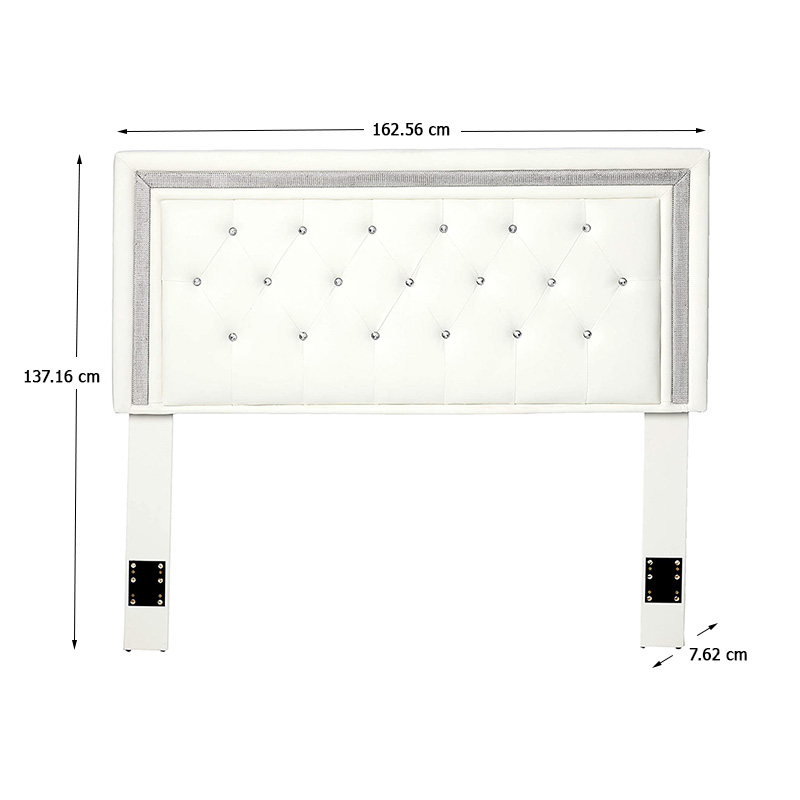 Cabecera King Size color blanca 