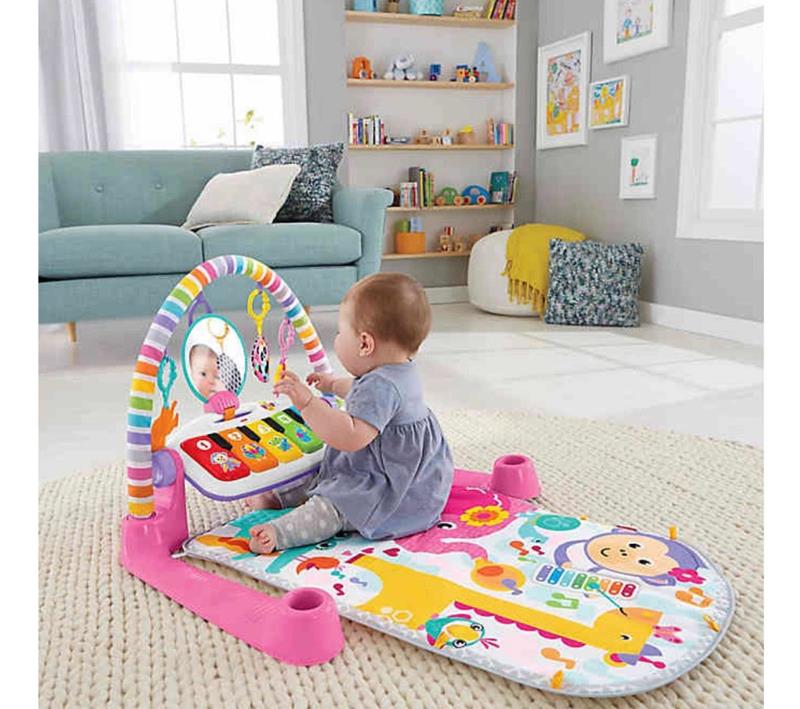 Gimnasio Fisher - Price Deluxe Kick & Play Piano Gym Pink