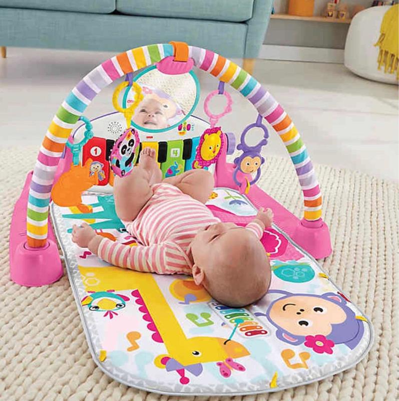 Gimnasio Fisher - Price Deluxe Kick & Play Piano Gym Pink