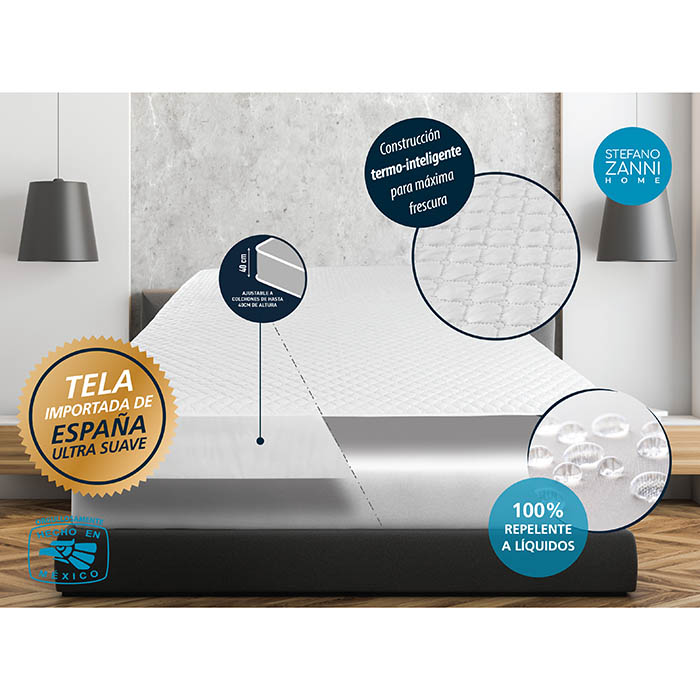 Protector De Colchón Impermeable (King Size) Stefano Zanni 