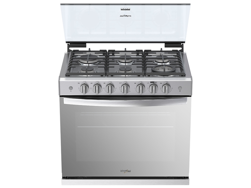 Estufa empotrable Whirlpool WER5100S de 76 cm en Acero Inoxidable.