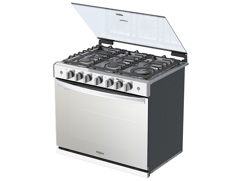 Estufa empotrable Whirlpool WER5100S de 76 cm en Acero Inoxidable.