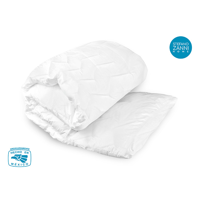 Cubre Colchón Tipo Colchoneta Stefano Zanni |100% Algodón con Extra Relleno 7 cm de Microfibras Recubiertas de Gel | Queen Size