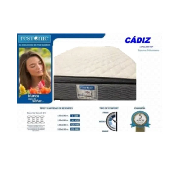 COLCHON INDIVIDUAL CADIZ DE RESTONIC