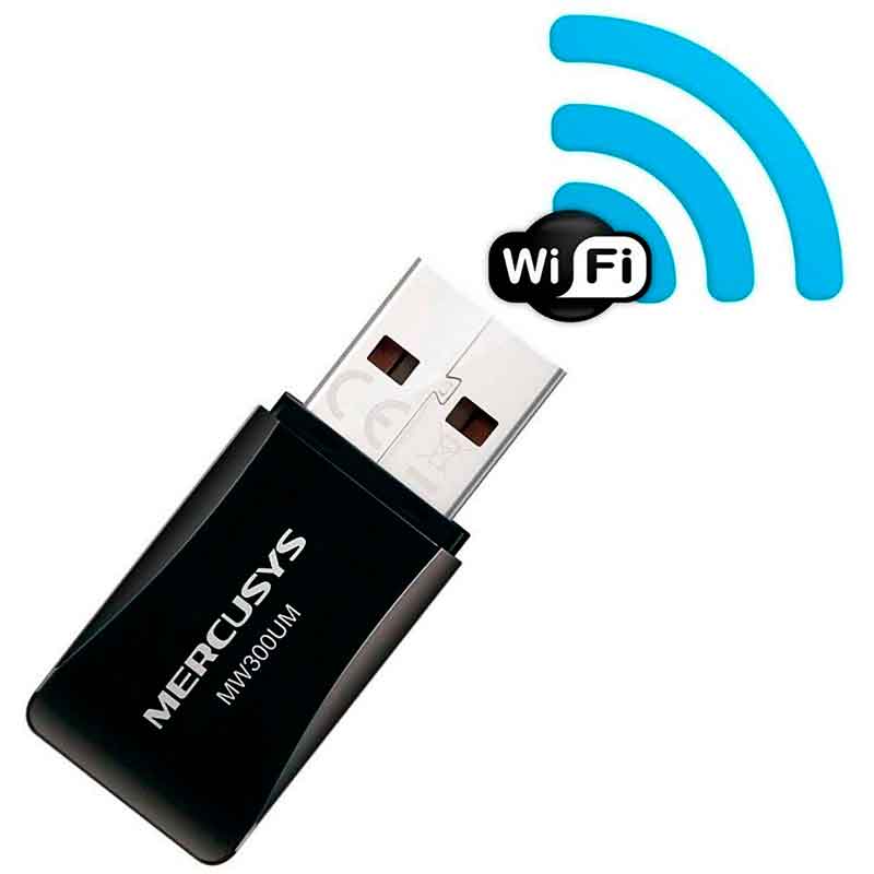 Adaptador Inalambrico USB MERCUSYS MW300UM N 300Mbps 2.0 