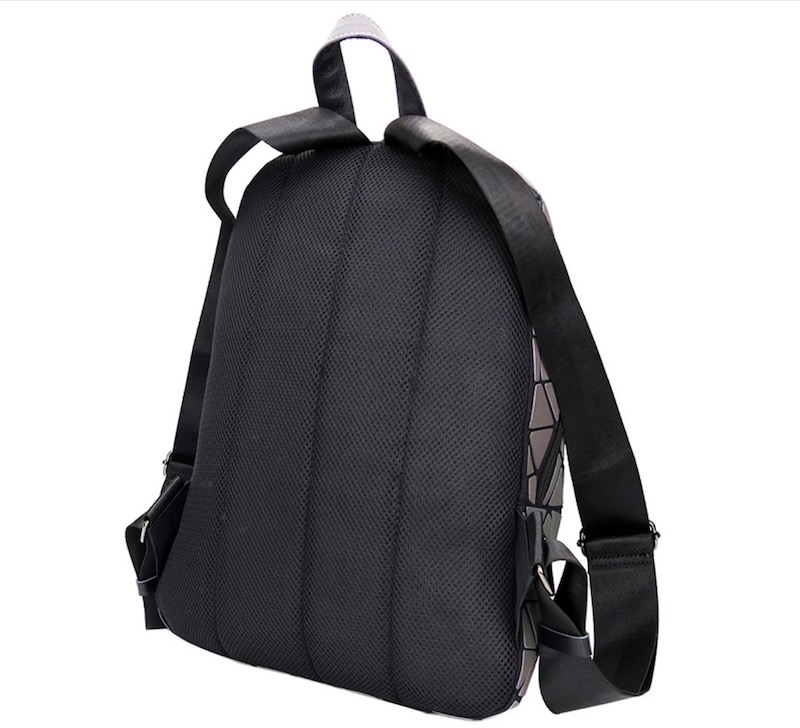 Mochila Backpack luminosa, holográfica, tornasol