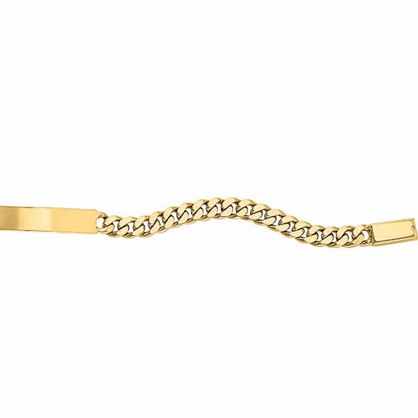 Esclava Dama Tejido Barbado De 18 Cm Oro 10 K