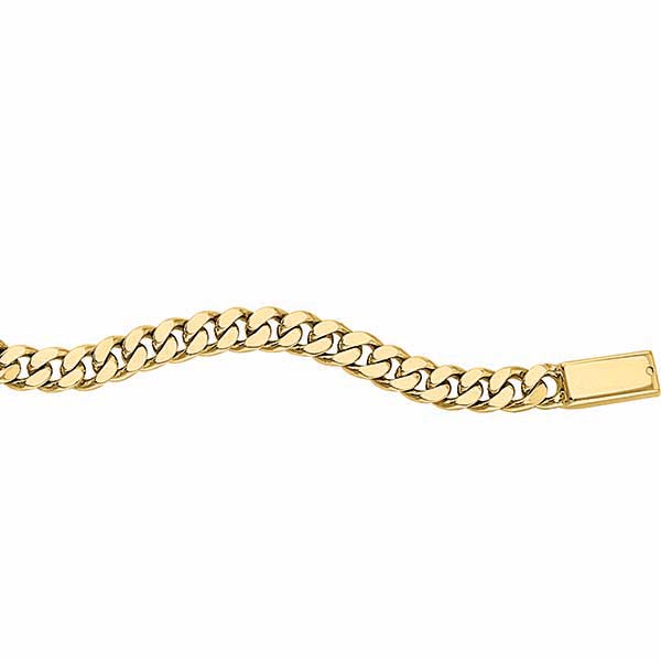 Esclava Dama Tejido Barbado De 18 Cm Oro 10 K