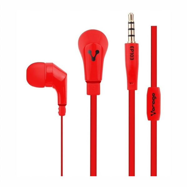 Audifonos Vorago Ep-103 Color Rojo 3,5mm 12m