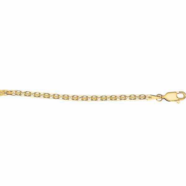 Pulsera Xv Años Tejido Perniche De 18 Cm Oro 10 K