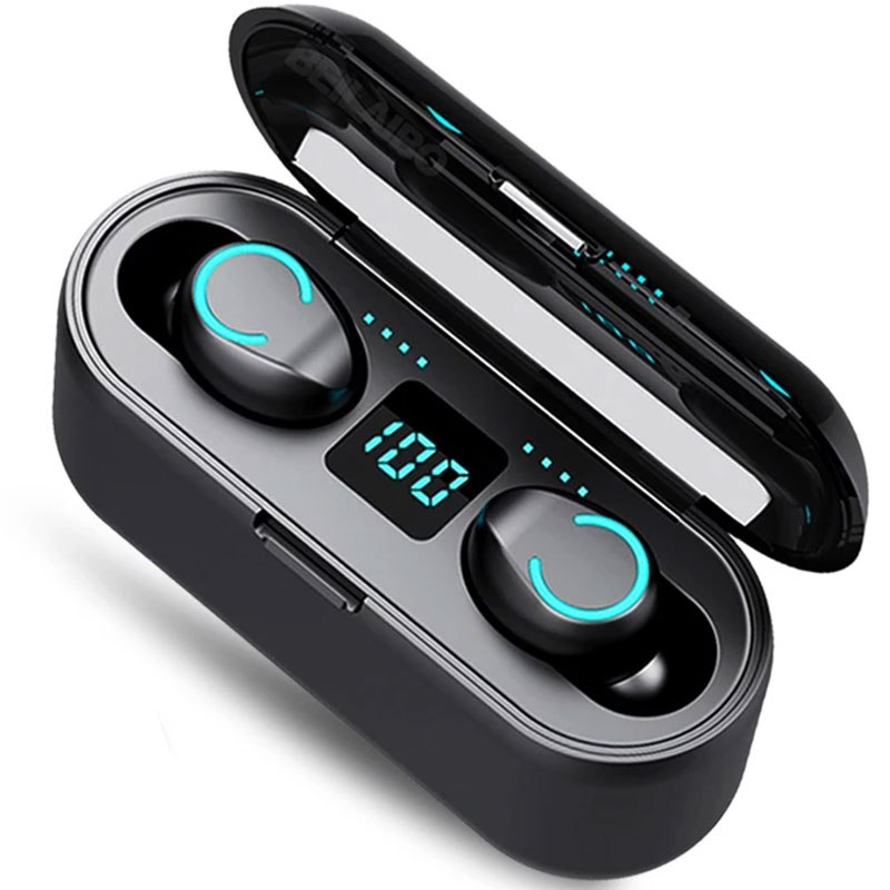 Audífonos Inalámbricos Bluetooth 5.0 F9-8 con Power Bank True Wireless FRALUGIO.